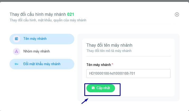 Giao diện phần mềm quản lý Tổng đài ảo Buss Call