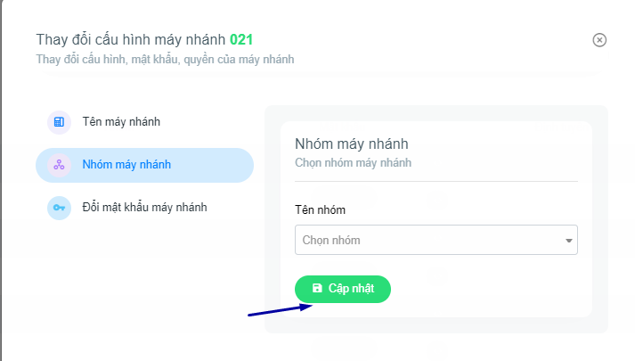 Giao diện phần mềm quản lý Tổng đài ảo Buss Call